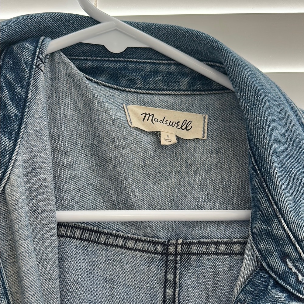 Madewell Denim Jumpsuit Jean Coveralls Long Sleeve - Picture 5 of 8